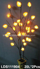 light branch with decoration