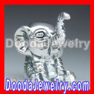 Dooda Jewelry 925 Sterling Silver european Style Elephant Beads For Fahsion european Jewelry Necklace
