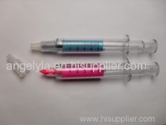 Syringe shaped promotional pen--- highlighter CH6205