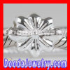 Dooda Jewelry 925 Sterling Silver Flower Charm Beads fit on European Largehole european Jewelry Bracelet