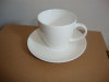 pure white porcelain cup&saucer