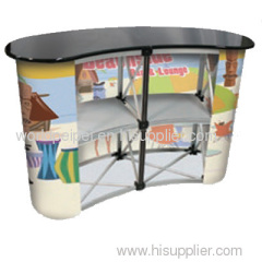 pop up counter,pop up table,pop up desk,tradeshow promotional counter display