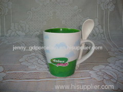 ceramic mug woth spoon