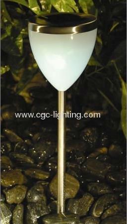 stainless steel LED solar lawn lamp