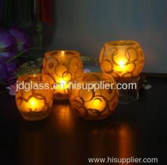 candle holder glass cup