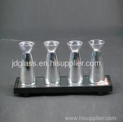 colored glass candle holder cups