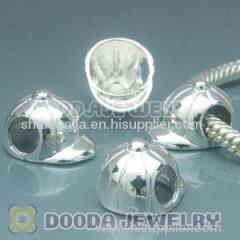 Cheap Sterling Silver chamilia cap Charm bead wholesale