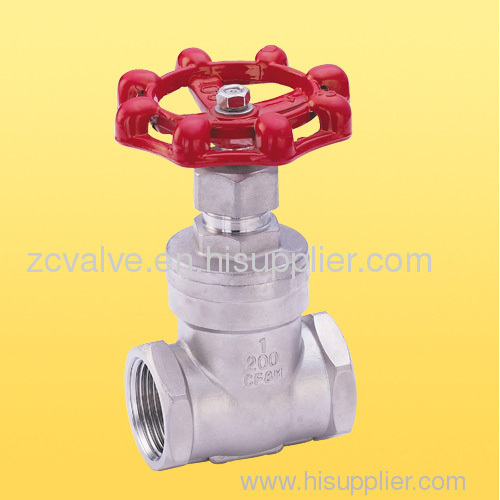 thread gate valve