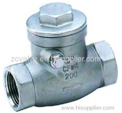 thread check valve