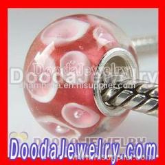 Cheap chamilia glass charm beads