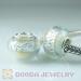 chamilia silver foil glass charm beads