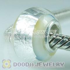 Fashion chamilia silver foil glass charm beads