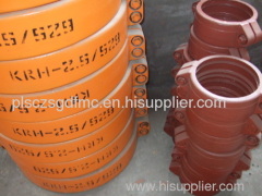 Foring clamp flexible rubber pipe joints