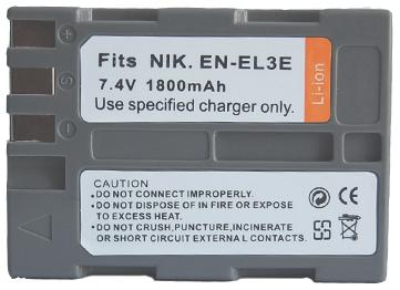 Digital Camera Battery ENEL3E for Nikon,1800 mAh