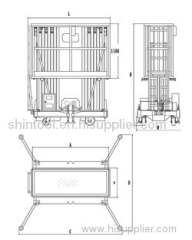 Mobile Aluminium Work Platform(Dual Mast)