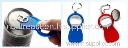 PLASTIC BOTTLE OPENER WITH KEYRING