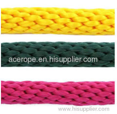 Solid braided rope