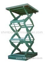 stationary style hydraulic lift goods ladder