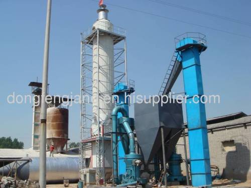 gypsum powder production line with fluidized furnace type