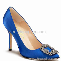 LOTOYO Something Blue Satin Pump LTYQC193