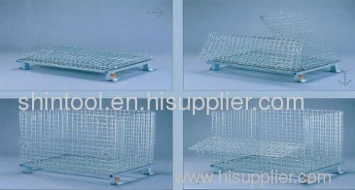 Flodable wire container