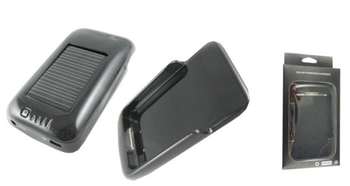 Solar charger with 1600mAh Battery for iPhone 4G