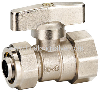 Brass pex ball valve