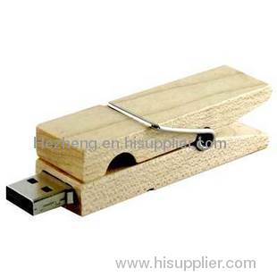 Wooden Folder USB Flash Drive