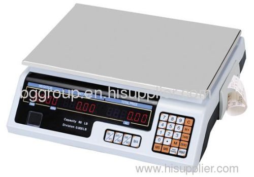 digital printing weighing scale