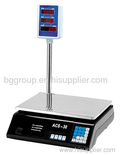 30kg digital price computing scale with pole