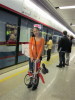 Folded electrical bike,Fully folded electrical bike,very elegant,fast folded,and easy to carry,DHL free shipping