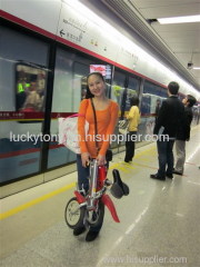 Folded electrical bike,Fully folded electrical bike,very elegant,fast folded,and easy to carry,DHL free shipping