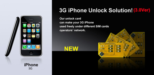 Unlock Card Paster for 3G iPhone(3.0Ver)