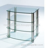 Tempered glass shelf