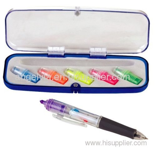 2011 NEW special ball pen with 5 highlighter set CH6257
