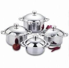 8 PCS STAINLESS STEEL COOKWARE SET