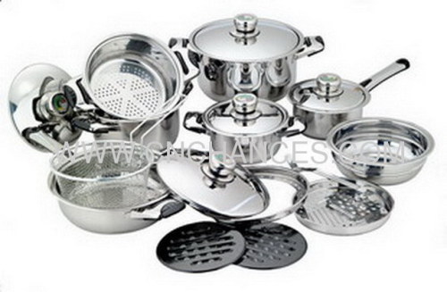 21 pcs tainless steel cookware Set