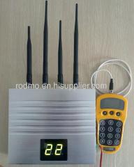 Network jamming system with remote monitoring (can be upgraded to more than 4 channels)
