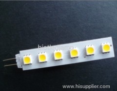 1.2W G4 6SMD led bulb long size with side pin