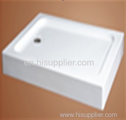 white shower tray