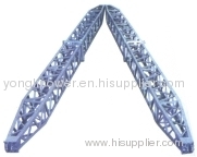 Aluminum alloy A-shape lattice gin pole