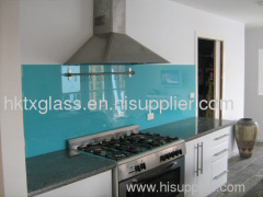 Glass kitchen splashback / 6mm painted glass