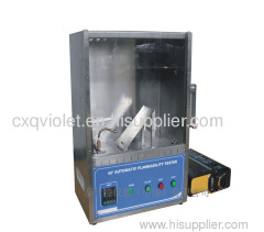 45 degree automatic flammability tester