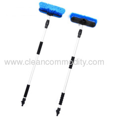telescopic handle flow through brushes/car scrub brushes