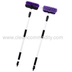 Telescopic Handle Flow-through Car Scrub Brush