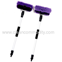 telescopic handle flow through brush/car washing brush