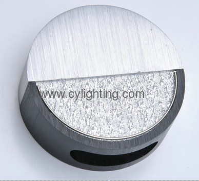 1W Aluminum Die-casted Φ90mm×31mm Round Black And White LED Indoor Wall Light