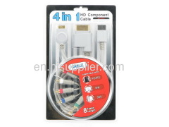 4in1 HD component cable for PS2/PS3/Wii/Xbox360