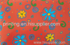 Flower type gift wrapping paper printing