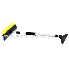 Telescopic Handle Snow Brush With Scraper